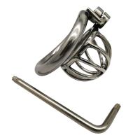 Cerradura de tornillo ergonómica de acero inoxidable Jaula para penis ultra pequeña - details 3