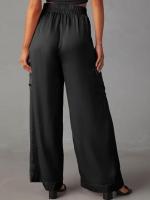 Cargo de cintura alta para mujer, nuevos pantalones de moda, pantalones sueltos de pierna ancha para primavera y verano - details 6