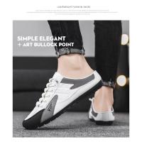 2025 Moda Hombres Nuevo Estilo Lat-suela Salvaje De Fondo Plano Verano Sección Delgada Baotou Medias Zapatillas - details 1