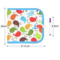 Pizarra mágica para dibujar libros para colorear para niños, 6 páginas, tableros de borrado con bolígrafos de tiza de agua, juguetes educativos - details 1