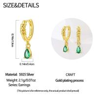 Pendientes de plata con borlas de copos de nieve azules y diamantes, lazo rojo para mujer, joyería creativa, regalos temáticos navideños - details 12
