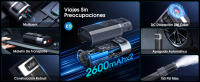 Inflador Ruedas Coche 5200mAh, Compresor Aire Portatil 150PSI,con LCD Digital y LED,Apto para Coches,Motos,Bicicletas y Pelotas - details 5