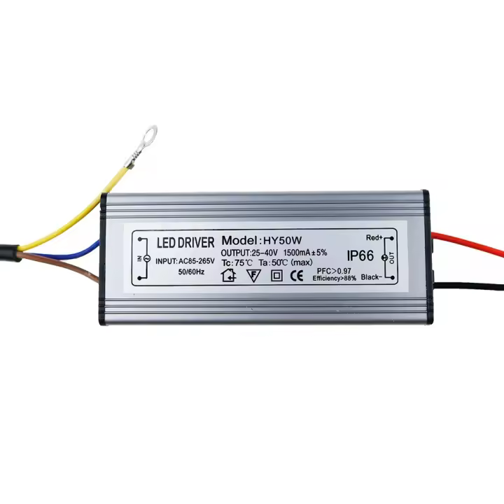 Transformadores de Iluminación LED Driver Impermeables Fuente de Alimentación de Voltaje Constante 10w-50w Certificado CE - 1