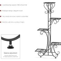 Estantería de Hierro para Macetas Soporte de Plantas y Flores para Decoración 5 Niveles - details 6