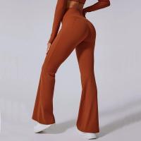 Mallas acampanadas de cintura alta para mujer, pantalones de Yoga para gimnasio, Fitness, entrenamiento, correr, mallas deportivas, Control de barriga, pantalones de pierna ancha para Yoga - details 2