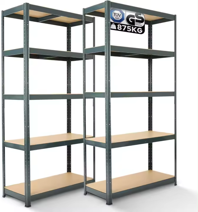 Estantería de Metal 180x90x40cm, 875kg Organizador de Zapatos de Almacenamiento - 1