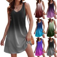 Vestido de playa bohemio para mujer, Tre casual sin mangas, con bolsillos, adecuado para el verano 2024 - details 0