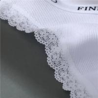 Bragas de algodón para mujer, ropa interior sexy de M-2XL, calada, con cinturón con letras, lencería de talla grande - details 10