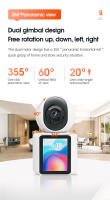 Cámara de vigilancia inalámbrico WIFI HD video llamar interior inteligente Visión nocturna remoto doméstico 360 grados vigilancia - details 10