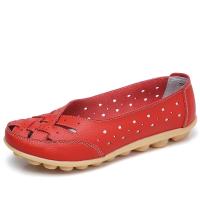 Zapatos planos de cuero sin cordones para mujer, mocasines cómodos, informales, a la moda - details 6