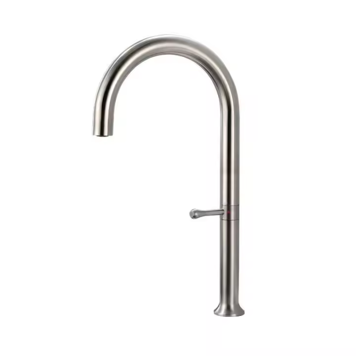 Grifo cepillado de níquel/pistola gris/oro, grifos de fregadero de cocina de un solo mango giratorios de 360 ​​grados de acero inoxidable 304 - 1