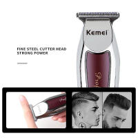 Kemei-cortadora de pelo profesional inalámbrica, cortadora eléctrica de 0mm, separador de cuchillas en T, corte cerrado, barbería - details 4