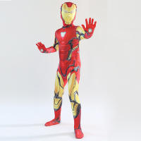 Trajes infantiles Avengers 4: Body ajustado de Iron Man de batalla + Disfraz de Capitán América para cosplay - details 3