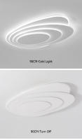 [1 año de garantía] TOMAX Luz principal de la sala de estar Lámparas redondas de dormitorio Arte minimalista Luces de techo Diseño minimalista moderno Luz de techo inteligente - details 18