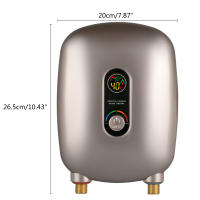 Calentador de agua eléctrico de aluminio, minicalentador de agua caliente instantáneo, sin tanque, 220V, 6500W - details 1