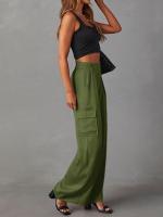 Cargo de cintura alta para mujer, nuevos pantalones de moda, pantalones sueltos de pierna ancha para primavera y verano - details 13