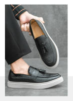 Moda Pie Zapatos de Cuero Vestido Mocasines Casuales - details 6