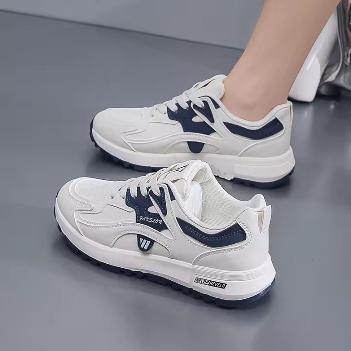Nuevas zapatillas deportivas informales, transpirables, ligeras y versátiles con suela gruesa para mujer - 1