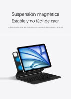 AJIUYU-Teclado mágico para iPad Air 11 M2 2024, Teclado magnético Air 6/5/4 Pro11 2018-2022, funda tipo Folio con retroiluminación inteligente - details 8