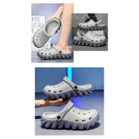 Sandalias planas para hombre, zapatos de EVA, zapatillas de jardín con plataforma, sandalias de verano para hombre, nuevas zapatillas deportivas para hombre, chanclas para exteriores, zuecos para el hogar - details 19