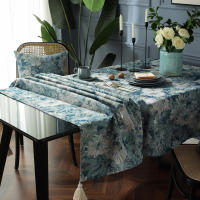 Mantel Moderno Lavable Decoración de Mesa Cuadrada de Lino Sintético con Borlas Estilo Escandinavo - details 4