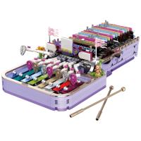 Caja de música de bloques de construcción, instrumento de percusión, juegos de construcción de modelos, juguetes de montaje, colección de música de Piano para niños, regalo - details 0