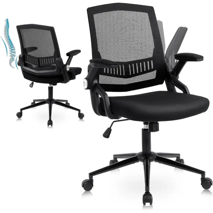 Silla de Escritorio Ergonómica Silla de Oficina con Respaldar Abatible - 1