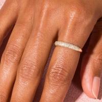 Anillo Vintage Dorado Accesorio de Moda de Cristal Apilable para Mujeres y Hombres - details 1