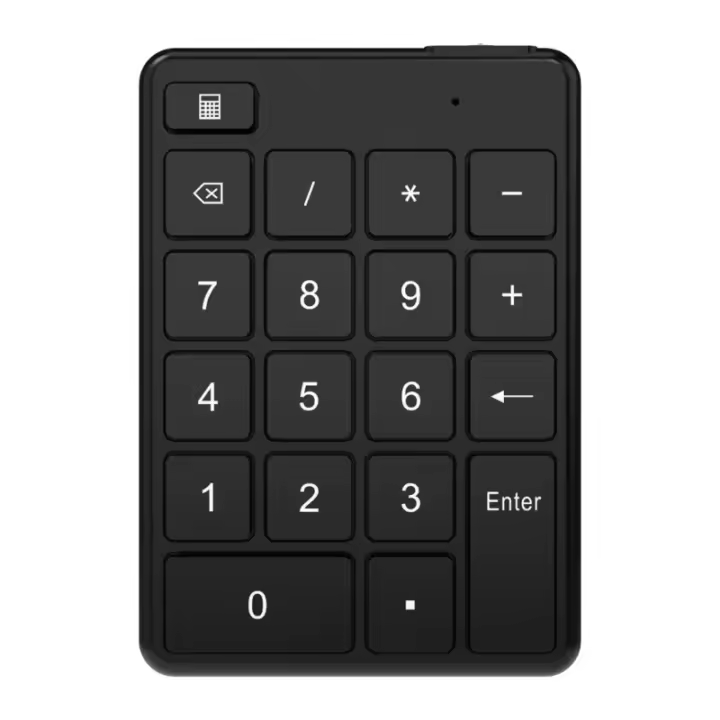 Miniteclado numérico inalámbrico, teclado ergonómico, Bluetooth, compatible con ordenador portátil de contabilidad financiera, QX2A - 1