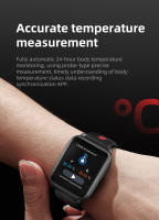 Reloj inteligente con pantalla completamente táctil de 1,69 pulgadas, oxígeno, presión arterial, prueba de frecuencia cardíaca, recordatorio de llamadas entrantes, IP67 - details 1
