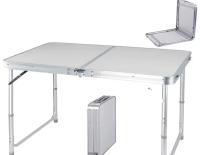 Mesa de Traste Plegable de Aluminio Longitud de 4 pies Ajustable para Acampar, Picnic, Trabajo al Aire Libre - details 8