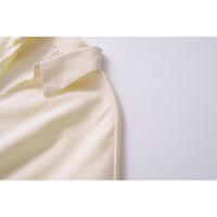 Vestido casual de verano para mujer, con botones, cinturón, manga corta, cuello de solapa, línea A, mini, para oficina. - details 4
