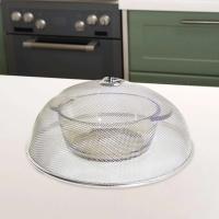 Paraguas de acero inoxidable, cúpula para alimentos, pantalla de malla fina, cubierta duradera reutilizable, red para reuniones al aire libre, sitio de acampada - details 3