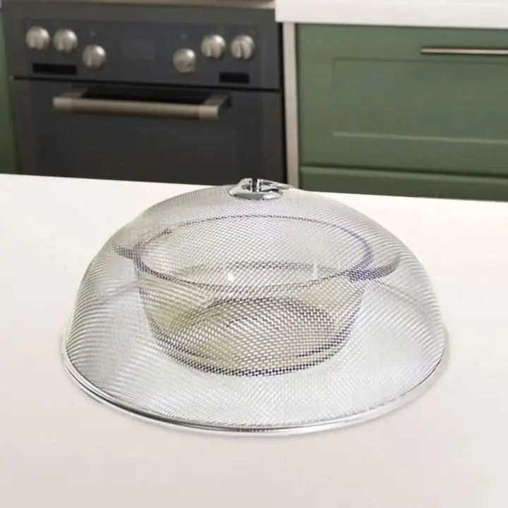 Cubierta de vajilla duradera y reutilizable de metal para alimentos, cubierta de malla multiusos para uso doméstico diario - 1