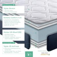 Rollo Viscoelástico 90x190 cm, Colchon Cama Nido, Viscoelástica Alta Densidad, Reversible, Transpirable y Firmeza Alta, Altura +/- 20cm - details 12