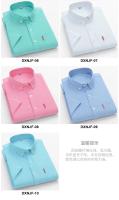 Camisa básica 100% algodón para hombre, manga corta, informal, de negocios, Oxford, amarillo, blanco, ajuste Regular, ropa Social para hombre - details 3