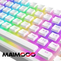 MAIMOOO-teclas Pudding PBT OEM, luz trasera transparente rusa para teclados mecánicos, blanco, rosa, negro, 87 Tkl 104 108 ISO - details 5