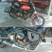 Sistema de Escape Completo para Motocicleta Kawasaki Vulcan S Tubo Frontal de Enlace PIPE de Marca RESPRACE Hecho en China - details 4
