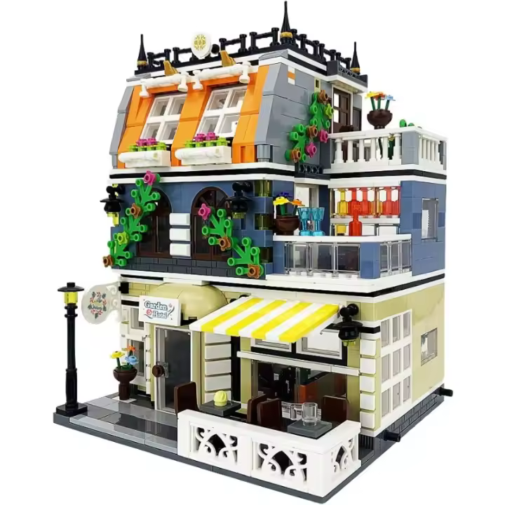 Kit de Construcción Modular para Hotel Rincón Jardín Set de Modelos de Bloques de Construcción de 1316PCS para Adolescentes y Adultos - 1