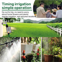 Temporizador de riego de jardín resistente al agua programa múltiple controlador de riego automático operado por batería Sensor de lluvia pantalla grande - details 11
