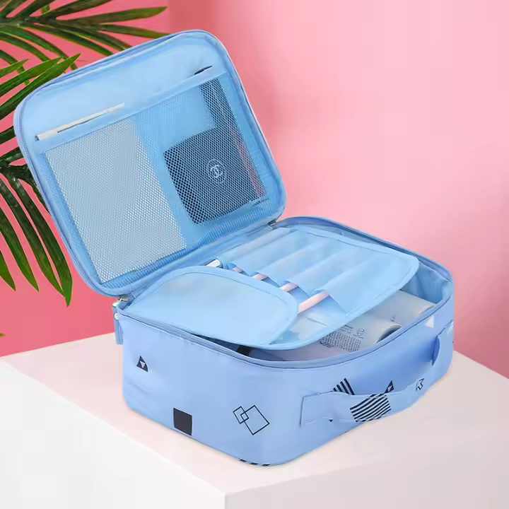 Bolsa de Cosméticos de Viaje Impermeable Artículos de Baño de Gran Capacidad - 1