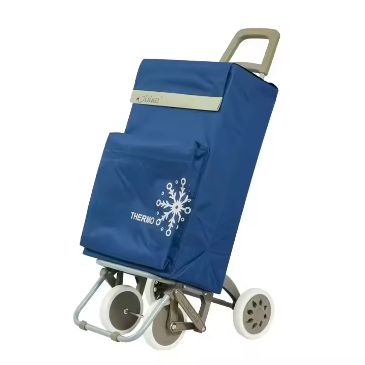 MULTI Carro Carrito de Compra Plegable Ligero Bolsa Termo 90x30x39cm con 4 Ruedas Resistentes - 1