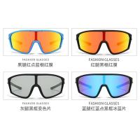 Nuevas gafas de sol deportivas de una pieza con montura grande, gafas de sol coloridas de moda, gafas de ciclismo - details 9
