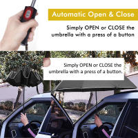 Paraguas inverso totalmente automático para hombres y mujeres, resistente al viento, plegable, grande, vehículo de negocios, regalo reflectante - details 12