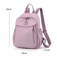 Mochila de Nylon de Alta Calidad Color Sólido, Impermeable, Bolsa de Viaje Casual para Mujeres - details 3