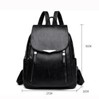 Mochila grande de viaje para mujer, bolso de mano de cuero PU, mochila escolar para niñas, mochila trasera de hombro para mujer - details 24
