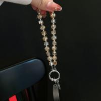 Con Clip, cuentas de cristal, cadena para teléfono, cordón corto antipérdida para teléfono móvil, colgante de teléfono con cuentas de amor, accesorios para llaves de coche - details 2