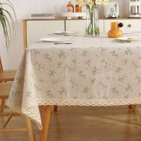 Mantel de Encaje Blanco Clásico Cubierta de Mesa Rectangular a Prueba de Polvo para Sala de Estar, Cocina, Picnic Decoración del Hogar - details 7