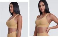 SHINBENE-Sujetador deportivo con tirantes, sostén Sexy con relleno y espalda cruzada para entrenamiento de Yoga y gimnasio, Super Cloud, 2,0 - details 16