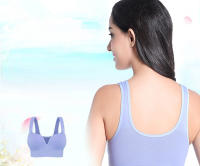 Sujetador deportivo sin aros para mujer, Top deportivo de copa completa sin costuras, acolchado, 5 colores, para Yoga y Fitness - details 9